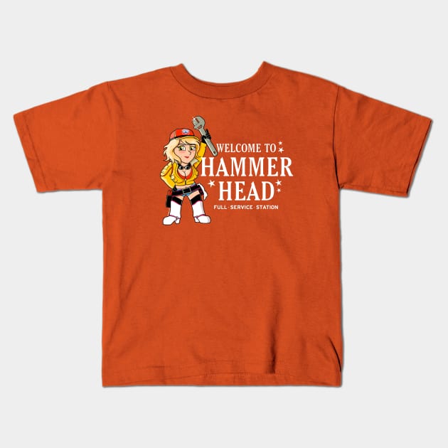 Cindy Hammerhead Kids T-Shirt by wloem